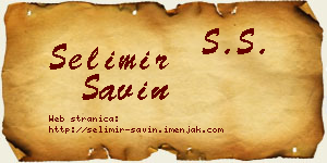 Selimir Savin vizit kartica